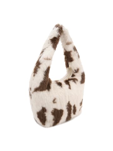 Seidenfelt Letje Schultertasche 47 cm cow white & brown