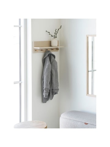 ebuy24 Wandgarderobe Nika Beige 12 x 50 cm