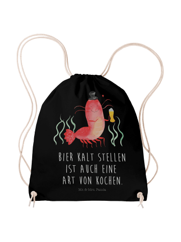 Mr. & Mrs. Panda wander rucksack Hummer Weizen mit Spruch in Schwarz