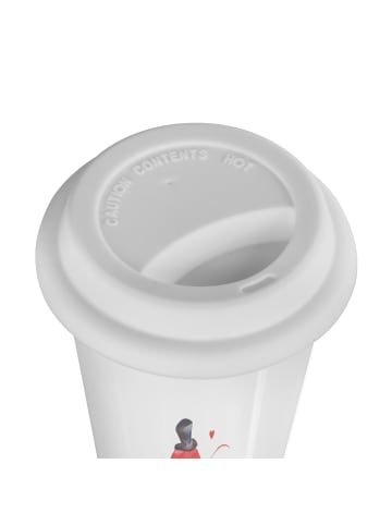 Mr. & Mrs. Panda Tumbler Hummer Weizen mit Spruch in Weiß