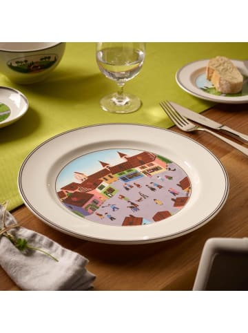Villeroy & Boch Speiseteller Dorf Design Naif in ø 27 cm in bunt