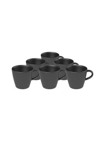 Villeroy & Boch Espressotasse 6 Stk Manufacture Rock in schwarz