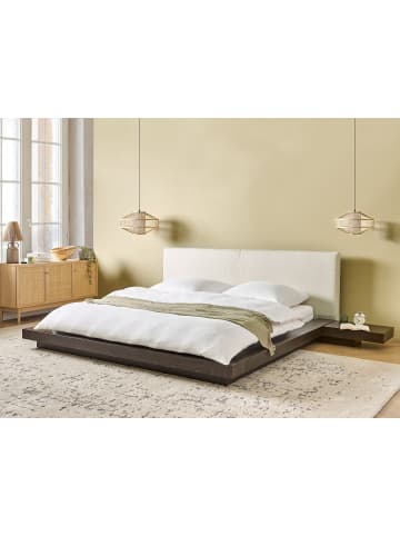 Beliani 11-tlg Wasserbett ZEN in Braun/Weiß