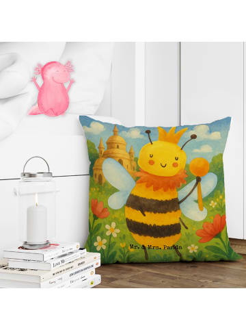 Mr. & Mrs. Panda kuschelkissen 40x40 Biene König Design ohne Spruch in Weiß