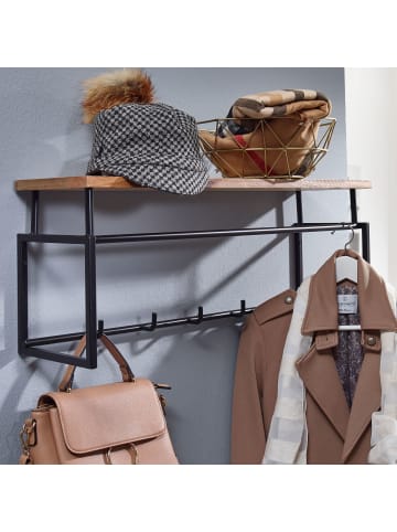 FineBuy Wandgarderobe "FB76206" in Braun /