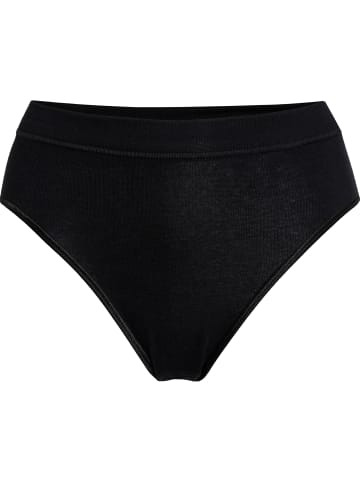 Con-ta Baumwolle, Feinripp Slip 4er-Pack in schwarz