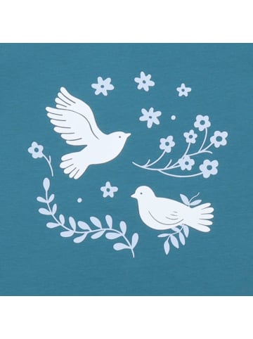Walkiddy T-Shirt Blue Birds and Flowers-T-Shirt