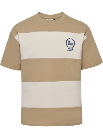 Hummel T-Shirt "Loose T-Shirt S/S Bees Stripe" in Weiß