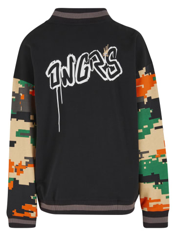 DNGRS Dangerous College Jackets in black/pixelcamouflage