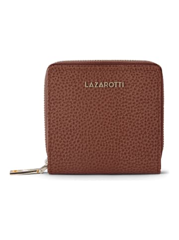 Lazarotti Bologna Leather Medium Zip-Around Geldbörse Leder 10 cm in brown