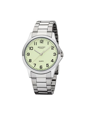 Regent Armbanduhr-Analog silber mittel (ca. 39mm) Regent Metallarmband
