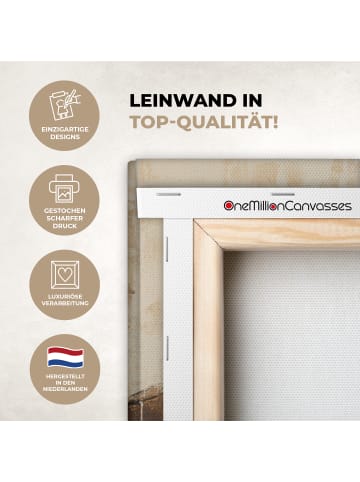 MuchoWow Leinwand Bilder Dunkelrot