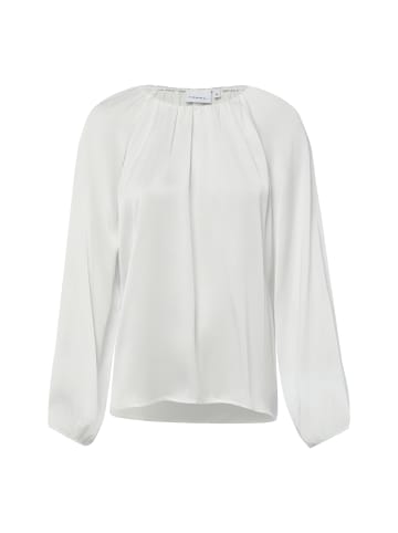 comma Satinbluse in ecru