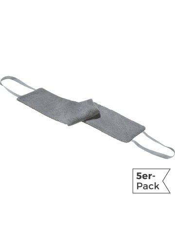 Erwin Müller Frottier Waschgurt 5er-Pack in grau
