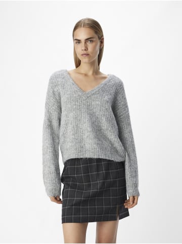 Object Strickpullover in Light Grey Melange