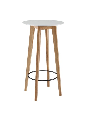 FineBuy Bartisch in Weiß / MDF / 60x60x110