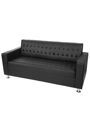 MCW 3er Sofa Pori, Schwarz