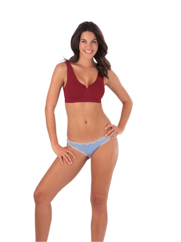 SLIMmaxx Traum-BH Reißverschluss 5er-Set 36/38 (M) beige/lila/rot/schwarz/weiß  Bunt