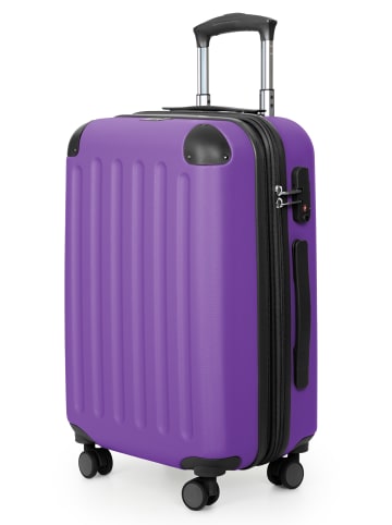 Hauptstadtkoffer Spree - Koffer Flugzeug Trolley Handgepäck Hartschale TSA 42L in Lila