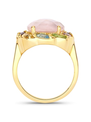Rafaela Donata Ring aus Sterling Silber aus Rosenquarz in gelbgold