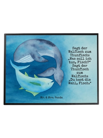 Mr. & Mrs. Panda schreibtischunterlage Walfisch Thunfisch Design... in Weiß