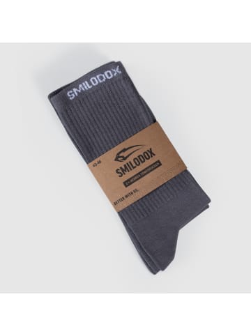 SMILODOX Herren Tennissocken 2er Pack Multicolor in Anthrazit