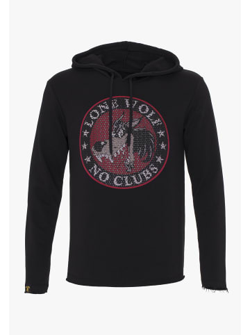 PLUS EIGHTEEN Herren Kapuzenpullover in Schwarz