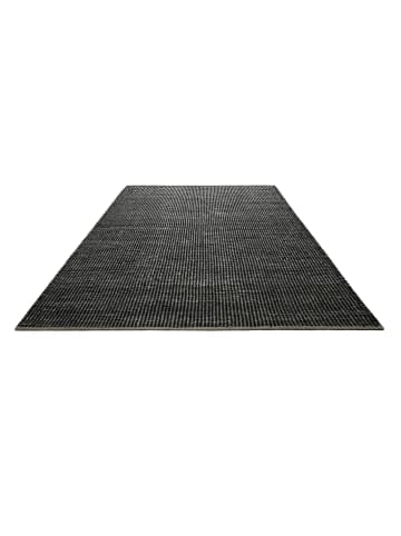 Green Looop Handweb-Teppich Toulouse in schwarz