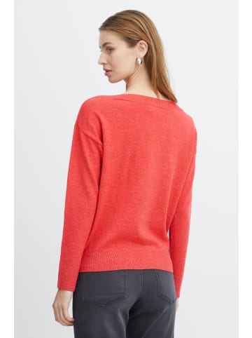 ICHI Strickpullover IHALPA Loose fit in Poppy Red