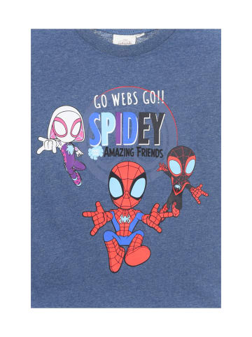 Spiderman Langarmshirt Marvel Spidey   in Blau