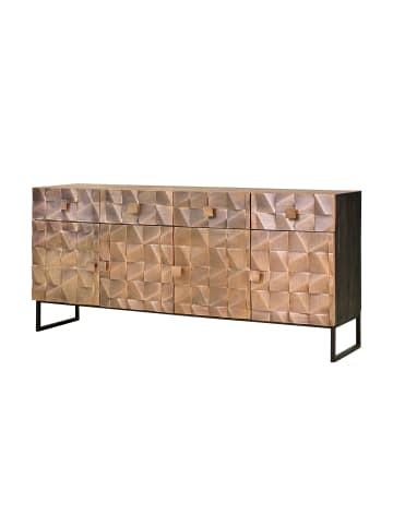 Giner y Colomer Sideboard aus Mangoholz und Bronze in Brown
