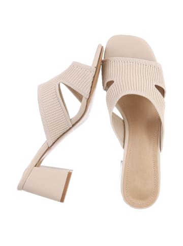 Ital-Design High-Heel Sandalette in Beige