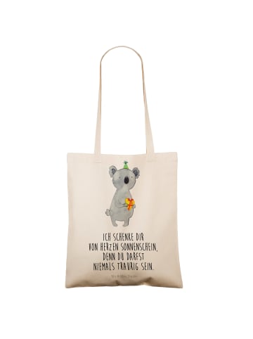 Mr. & Mrs. Panda Tragetasche Koala Geschenk mit Spruch in Creme