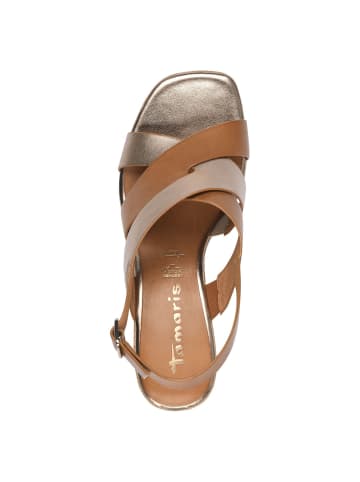 Tamaris Sandalette in COGNAC COMB