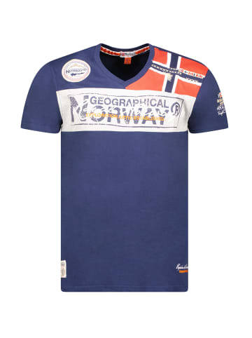 Geographical Norway Shirt in Blue