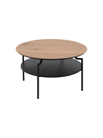 ebuy24 Couchtisch Gold Schwarz 80 x 80 cm