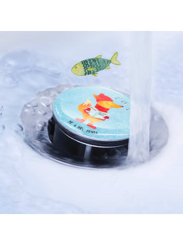 Mr. & Mrs. Panda Stöpsel Waschbecken Fuchs Sänger ohne Spruch in Eisblau