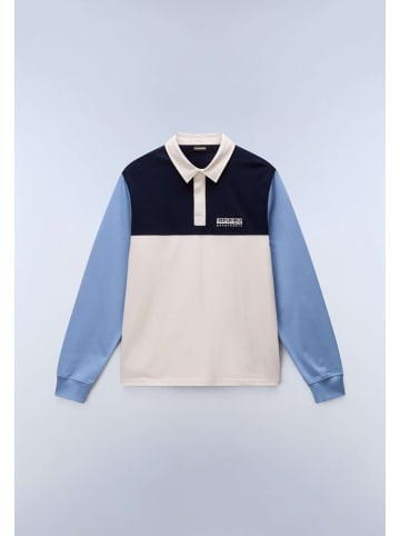 Napapijri Polo "E-Mont Ls" in Beige