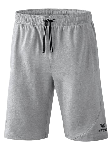 erima Essential Sweatshorts in hellgrau melange/schwarz