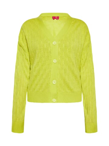 Swirly Damen Cardigan in Limone