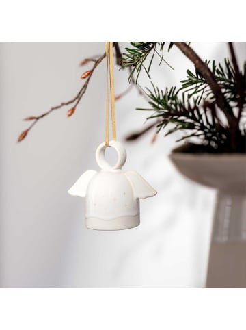 like. by Villeroy & Boch 6er Set Ornamente Engel Winter Glow in Beige in beige