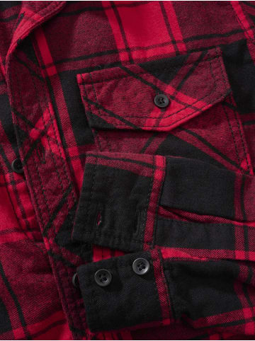 Brandit Hemd "Kids Check Shirt Long Sleeve" in Rot
