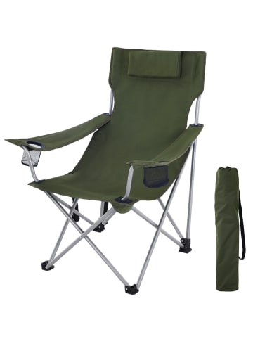 SONGMICS Campingstuhl Sandy in Grün - (B)70 x (H)91 x (T)81 cm