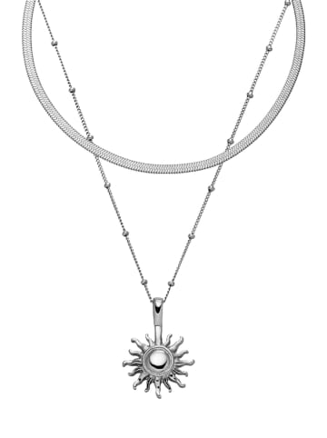 PURELEI Halsketten-Set Molokai Silber