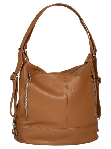 Samantha Look Rucksack echt Leder in cognac