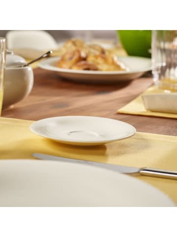 Villeroy & Boch 6er Set Espressotassen mit Untertassen New Cottage Basic 50 ml in weiß