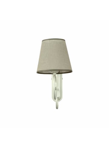 Licht-Erlebnisse Wandlampe (B)18 x (H)35 cm in Weiß BeigeWeiß Beige