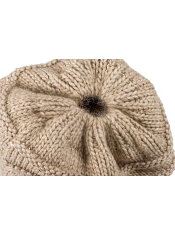 styleBREAKER Strick Mütze in Hellbraun