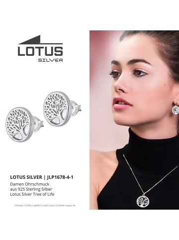 LOTUS silver Lebensbaum Ohrringe 925 Sterling Silber Ohrstecker