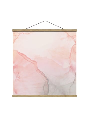 WALLART Stoffbild - Spiel der Farben Pastell Zuckerwatte in Rosa